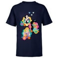 thumbnail image 1 of Disney Princess Snow White Rapunzel Jasmine In Bloom - Short Sleeve T-Shirt for Kids - Customized-Navy, 1 of 5