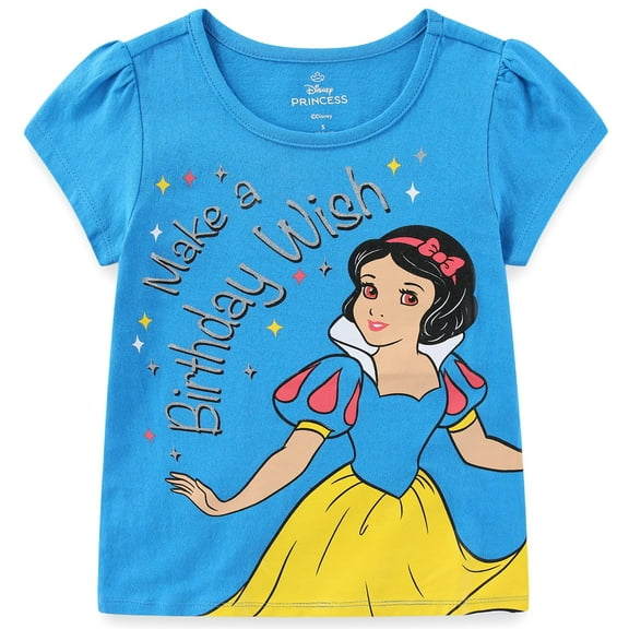 Disney Princess Snow White Birthday Short Sleeve T-Shirt (Girls), Sizes 2T-6X
