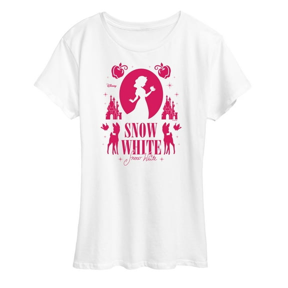 Disney Princess - Snow White Silhouette - Women's Short Sleeve Graphic T-Shirt