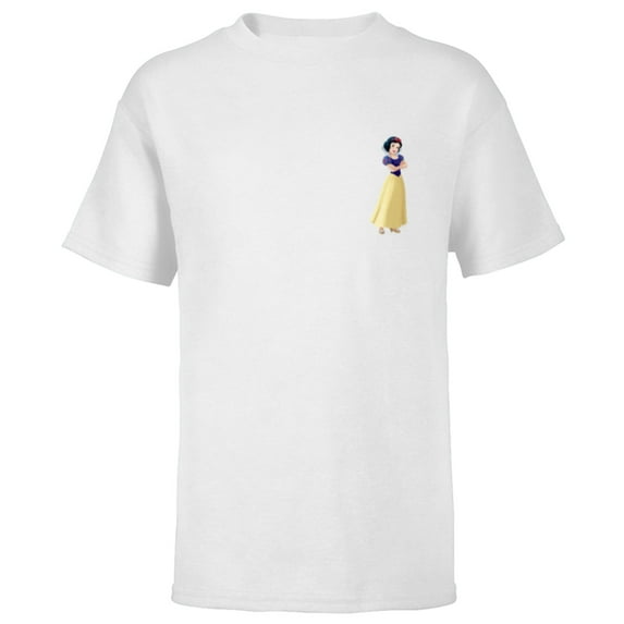 Disney Princess Snow White Small Pose - Short Sleeve T-Shirt for Kids - Customized-White