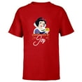 thumbnail image 1 of Disney Princess Snow White Surrounded by Joy Holiday Standard - Short Sleeve T-Shirt for Kids – Customized-Red, 1 of 5