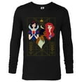 thumbnail image 1 of Disney Princess Snow White Tiana and Ariel Art Deco Style - Long Sleeve T-Shirt for Men - Customized-Black, 1 of 5