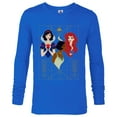 thumbnail image 1 of Disney Princess Snow White Tiana and Ariel Art Deco Style - Long Sleeve T-Shirt for Men - Customized-Navy, 1 of 5