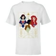 thumbnail image 1 of Disney Princess Snow White Tiana and Ariel Art Deco Style - Short Sleeve T-Shirt for Kids - Customized-White, 1 of 5