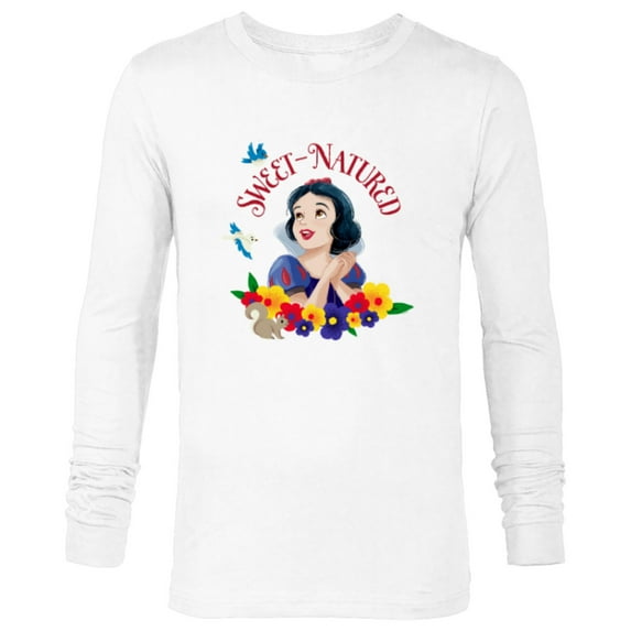 Disney Princess Snow White and Animal Friends Sweet-Natured - Long Sleeve T-Shirt for Men - Customized-White