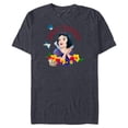 thumbnail image 1 of Disney Princess Snow White and Animal Friends Sweet-Natured - Short Sleeve Blended T-Shirt for Adults - Customized-Navy Heather, 1 of 5