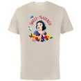 thumbnail image 1 of Disney Princess Snow White and Animal Friends Sweet-Natured - Short Sleeve Cotton T-Shirt for Adults - Customized-Natural, 1 of 5