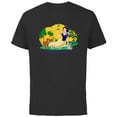 thumbnail image 1 of Disney Princess Snow White and Animals A Friend to All - Short Sleeve Cotton T-Shirt for Adults - Customized-Black, 1 of 5