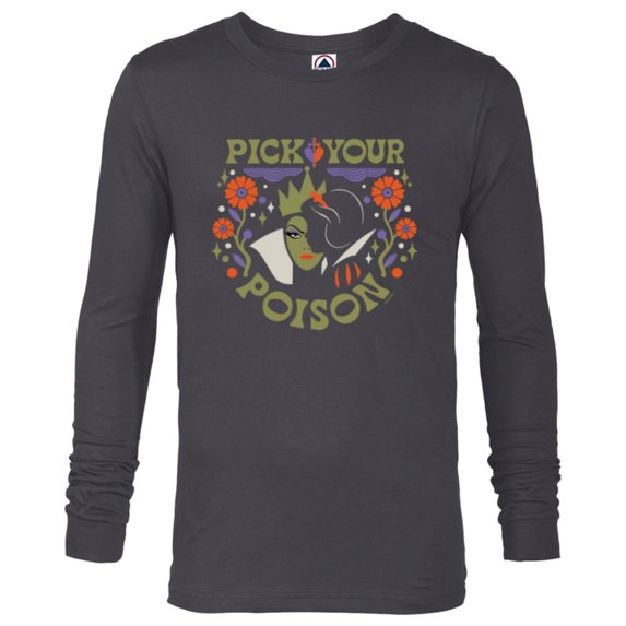 Disney Princess Snow White and Evil Queen Pick Your Poison - Long Sleeve T-Shirt for Men - Customized-Charcoal Heather