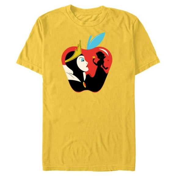 Disney Princess Snow White and the Evil Queen - Short Sleeve Blended T-Shirt for Adults - Customized-Yellow