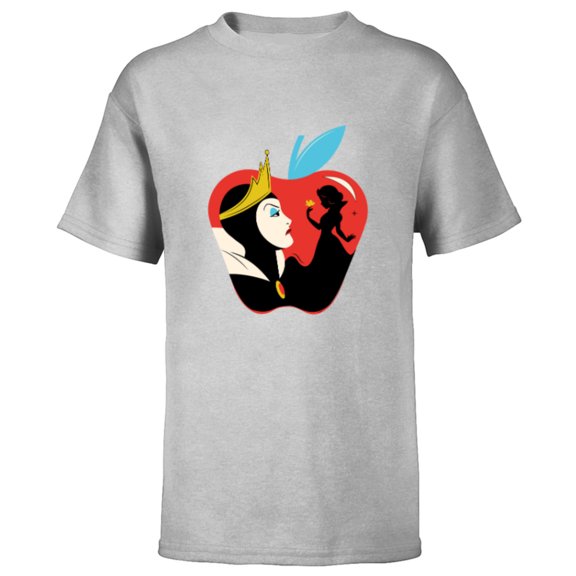 Disney Princess Snow White and the Evil Queen - Short Sleeve T-Shirt for Kids - Customized-Athletic Heather