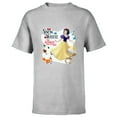 thumbnail image 1 of Disney Princess Snow White the Kindest One of All - Short Sleeve T-Shirt for Kids - Customized-Athletic Heather, 1 of 5