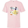 thumbnail image 1 of Disney Princess Snow White the Kindest One of All - Short Sleeve T-Shirt for Kids - Customized-Soft Pink, 1 of 5