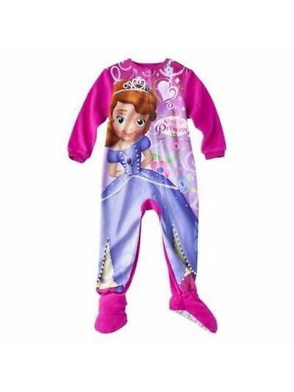 Princess Sofia The First Footed Sleeper Blanket Pajama Girl Size 4T