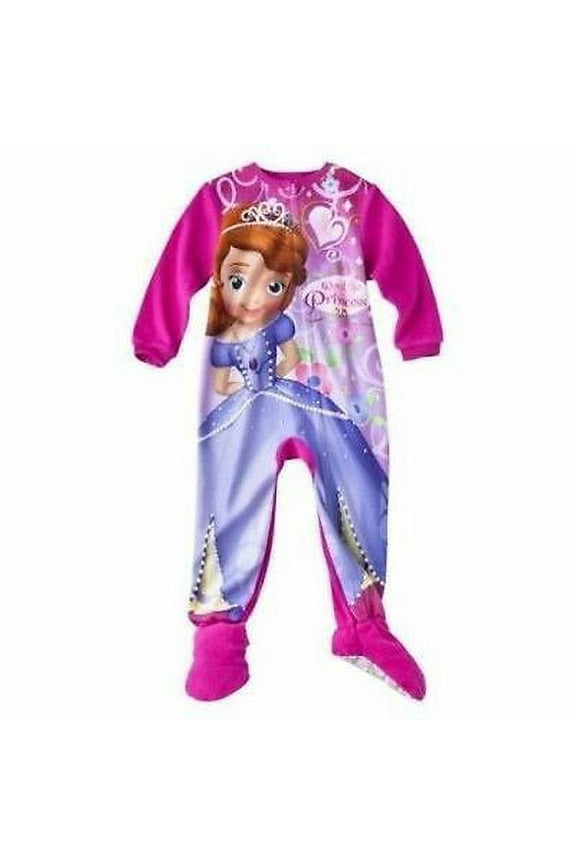 Princess Sofia The First Footed Sleeper Blanket Pajama Girl Size 4T