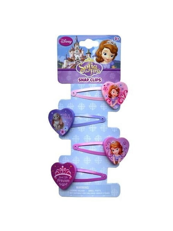 Princess Sofia the First Snap on Barrettes - Girls Hair Accessory