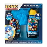 Sonic the Hedgehog Mini Bath Set, Speedin' Strawberry & Runnin' Raspberry Scents, 6 fl oz, 3 Pieces