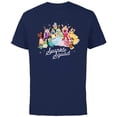 thumbnail image 1 of Disney Princess Sparkle Squad Christmas Gifts Winter Holiday - Short Sleeve Cotton T-Shirt for Adults - Customized-Navy, 1 of 5