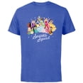 thumbnail image 1 of Disney Princess Sparkle Squad Christmas Gifts Winter Holiday - Short Sleeve Cotton T-Shirt for Adults - Customized-Royal Heather, 1 of 5
