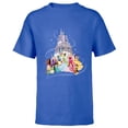 thumbnail image 1 of Disney Princess Sparkle Squad Christmas Holiday Castle - Short Sleeve T-Shirt for Kids - Customized-Royal, 1 of 5