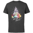thumbnail image 1 of Disney Princess Sparkle Squad Winter Holiday Castle - Short Sleeve Cotton T-Shirt for Adults - Customized-Charcoal, 1 of 5