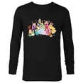 thumbnail image 1 of Disney Princess Sparkle Squad Winter Holiday Christmas Gifts - Long Sleeve T-Shirt for Men - Customized-Black, 1 of 5