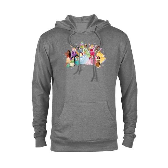 Disney Princess Sparkle Squad Winter Holiday Christmas Gifts - Pullover Hoodie for Adults - Customized-Athletic Heather