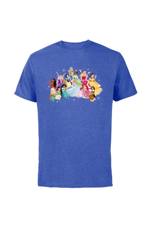 Princess Sparkle Squad Winter Holiday Christmas Gifts - Short Sleeve Cotton T-Shirt for Adults - Customized-Royal Heather