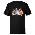 thumbnail image 1 of Disney Princess Sparkle Squad Winter Holiday Christmas Gifts - Short Sleeve T-Shirt for Kids - Customized-Black, 1 of 5