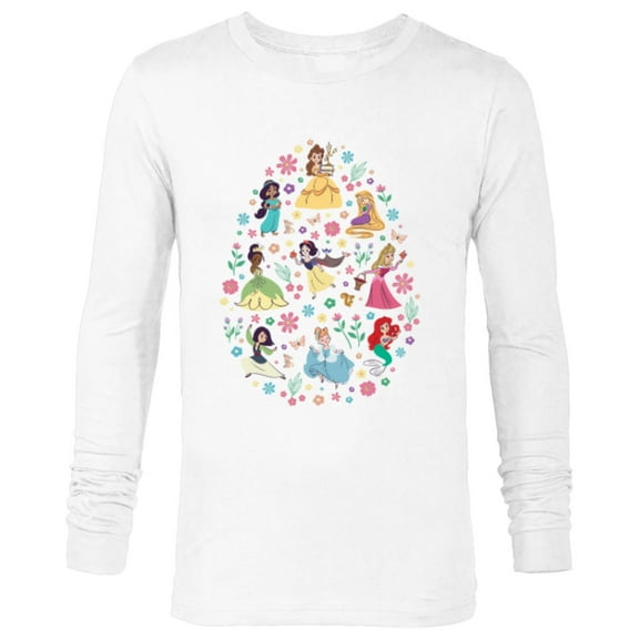 Disney Princess Spring Flower Filled Easter Egg - Long Sleeve T-Shirt for Men - Customized-White