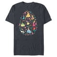 thumbnail image 1 of Disney Princess Spring Flower Filled Easter Egg - Short Sleeve Blended T-Shirt for Adults - Customized-Navy Heather, 1 of 5