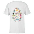 thumbnail image 1 of Disney Princess Spring Flower Filled Easter Egg - Short Sleeve T-Shirt for Kids - Customized-White, 1 of 5