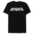 thumbnail image 1 of Disney Princess Squad Brother Family Trip Vacation Reunion - Short Sleeve Blended T-Shirt for Adults - Customized-Black, 1 of 5