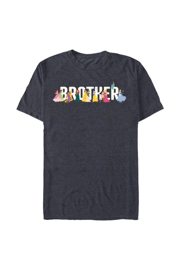 Princess Squad Brother Family Trip Vacation Reunion - Short Sleeve Blended T-Shirt for Adults - Customized-Navy Heather