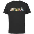 thumbnail image 1 of Disney Princess Squad Brother Family Trip Vacation Reunion - Short Sleeve Cotton T-Shirt for Adults - Customized-Black, 1 of 5
