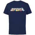 thumbnail image 1 of Disney Princess Squad Brother Family Trip Vacation Reunion - Short Sleeve Cotton T-Shirt for Adults - Customized-Navy, 1 of 5