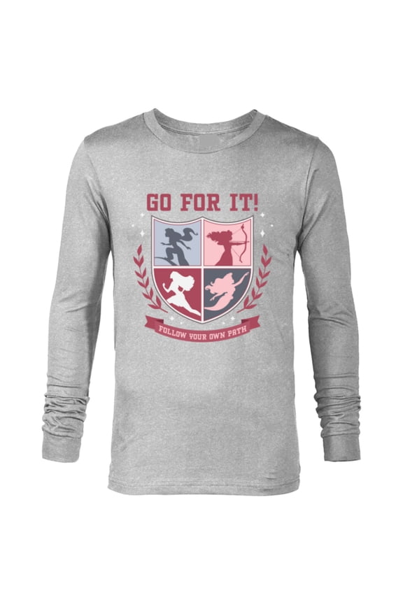 Princess Squad Crest Go for It Follow Your Own Path - Long Sleeve T-Shirt for Men - Customized-Athletic Heather