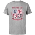 thumbnail image 1 of Disney Princess Squad Crest Go for It Follow Your Own Path - Short Sleeve Cotton T-Shirt for Adults - Customized-Athletic Heather, 1 of 5