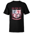 thumbnail image 1 of Disney Princess Squad Crest Go for It Follow Your Own Path - Short Sleeve T-Shirt for Kids - Customized-Black, 1 of 5