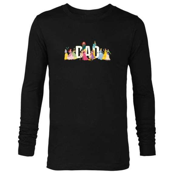 Disney Princess Squad Dad Family Trip Vacation Reunion - Long Sleeve T-Shirt for Men - Customized-Black