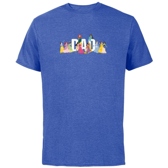 Disney Princess Squad Dad Family Trip Vacation Reunion - Short Sleeve Cotton T-Shirt for Adults - Customized-Royal Heather