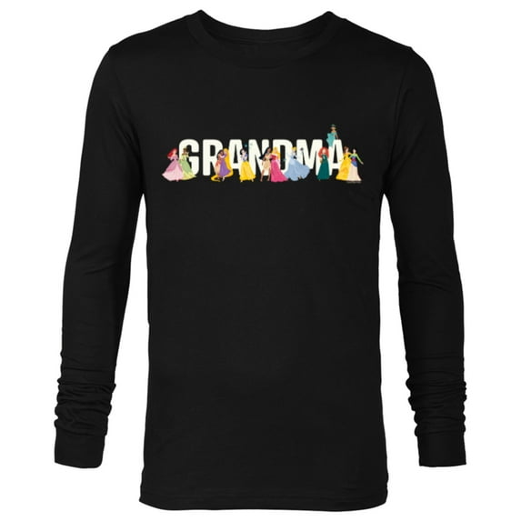 Disney Princess Squad Grandma Family Trip Vacation Reunion - Long Sleeve T-Shirt for Men - Customized-Black