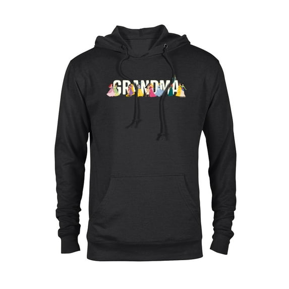 Disney Princess Squad Grandma Family Trip Vacation Reunion - Pullover Hoodie for Adults - Customized-Black