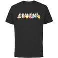 thumbnail image 1 of Disney Princess Squad Grandma Family Trip Vacation Reunion - Short Sleeve Cotton T-Shirt for Adults - Customized-Black, 1 of 5