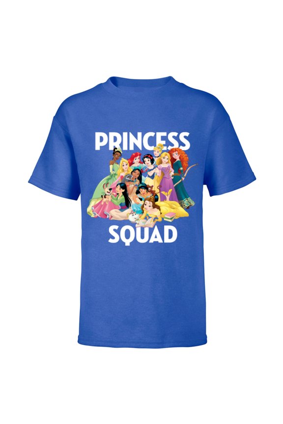 Princess Squad Group T-Shirt - Short Sleeve T-Shirt for Kids - Customized-Royal
