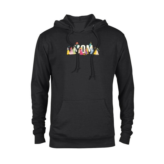 Disney Princess Squad Mom Family Trip Vacation Reunion - Pullover Hoodie for Adults - Customized-Black
