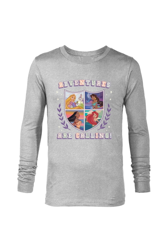 Princess Squad Shield Crest Adventures are Calling - Long Sleeve T-Shirt for Men - Customized-Athletic Heather