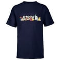 thumbnail image 1 of Disney Princess Squad Sister Family Trip Vacation Reunion - Short Sleeve T-Shirt for Kids - Customized-Navy, 1 of 5