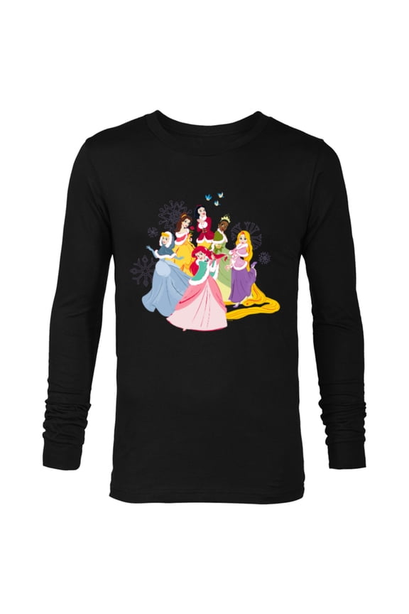 Princess Squad Winter Holiday Christmas Get-Together - Long Sleeve T-Shirt for Men - Customized-Black