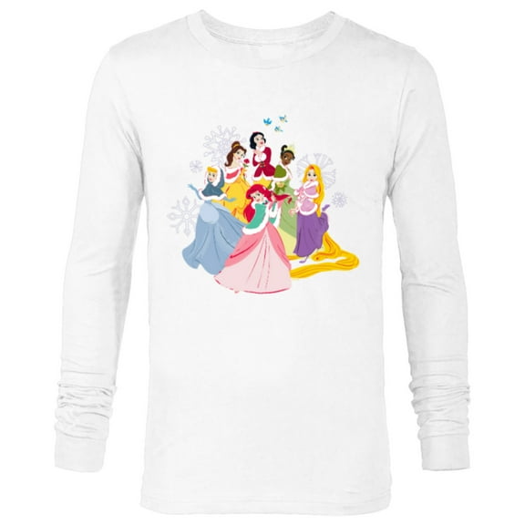 Disney Princess Squad Winter Holiday Christmas Get-Together - Long Sleeve T-Shirt for Men - Customized-White